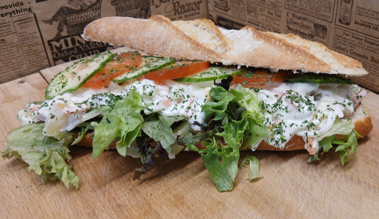 Broodje farmersalade vegetarisch Nieuw